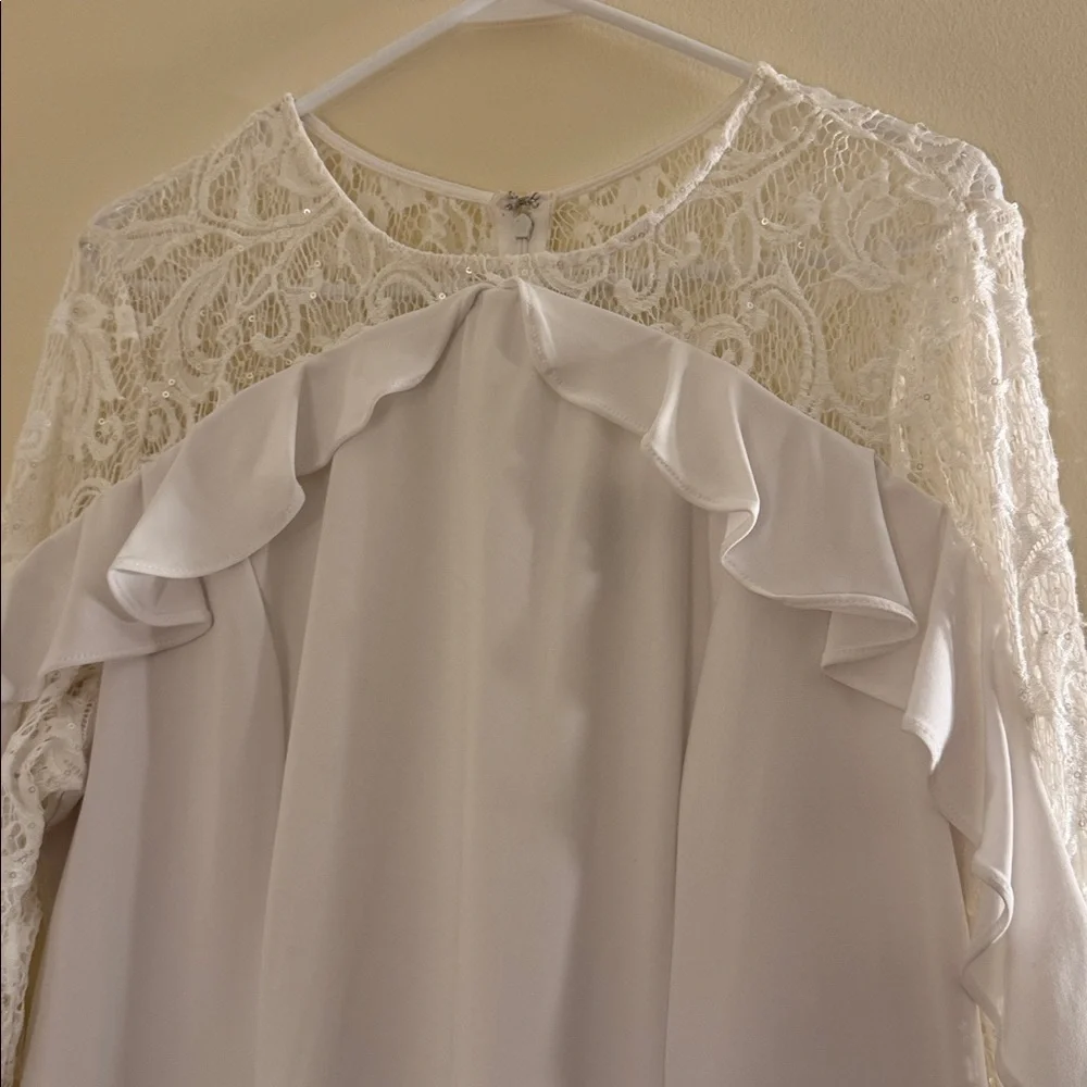 R&M Richards White Evening Dress - Picture 3 of 8